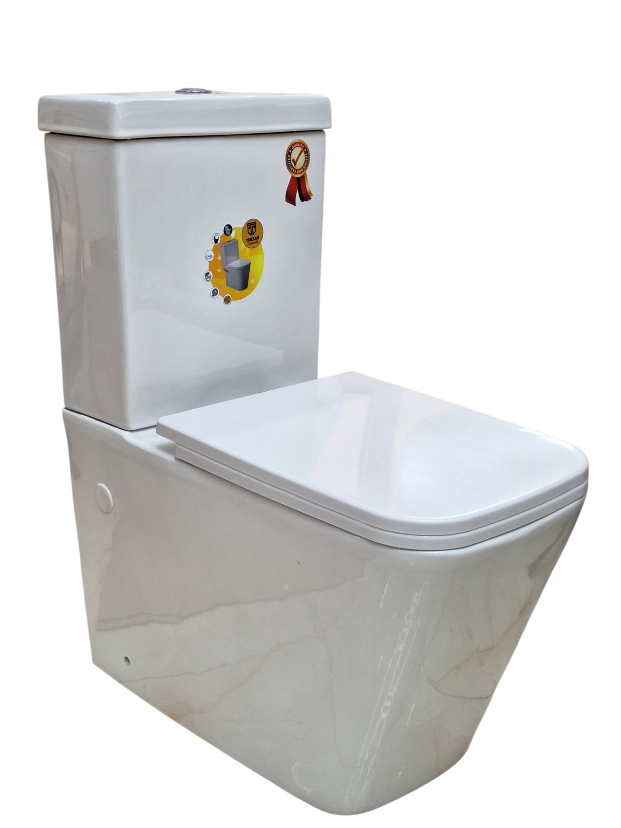 Unitaz Turhan 2pkv, keramika, ağ