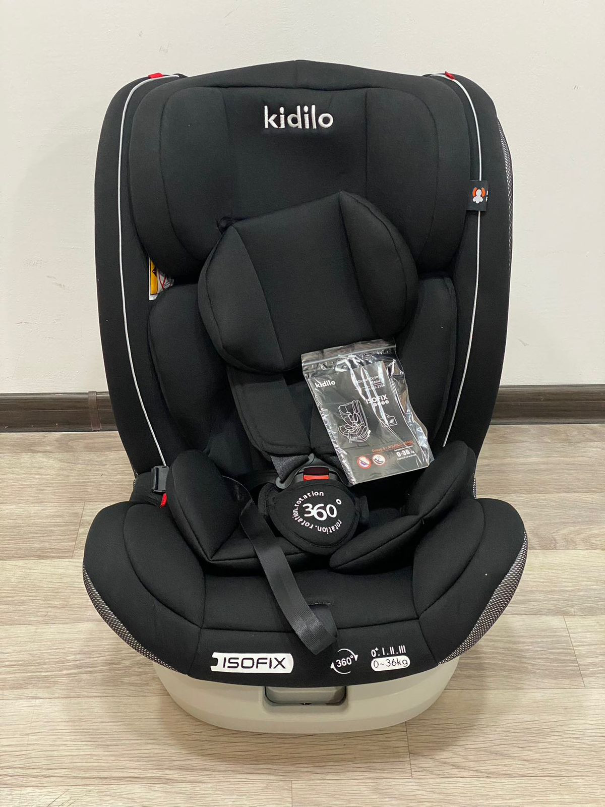 Avtomobil kreslosu Kidilo-223, 36 kq qədər, qara