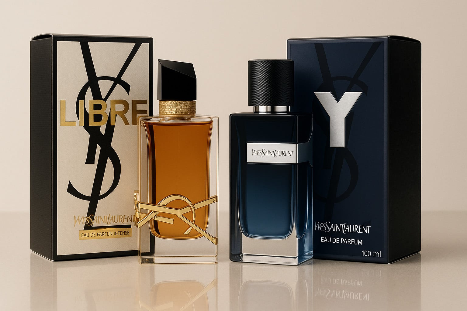 Ətirlər, ətir dəstləri Y Eau de Parfum 100 ml + Libre Intense 90 ml kişilər və qadınlar üçün ətir dəsti Extrait de Parfum - Extrait1392