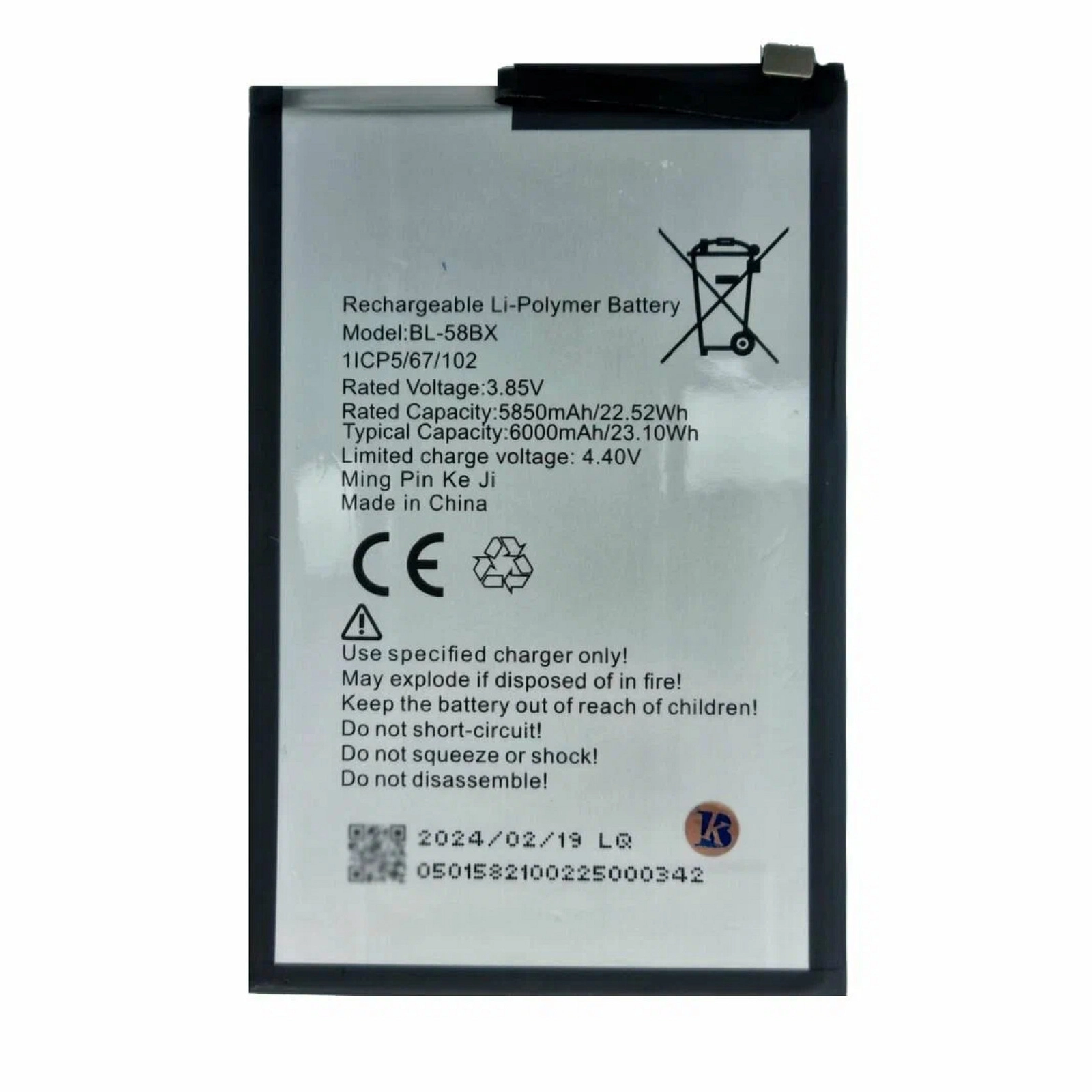 Akkumulyator Yiikoo BL-58BX Infinix Hot 10 Play/11/11 Play/12 Play/30 Play üçün