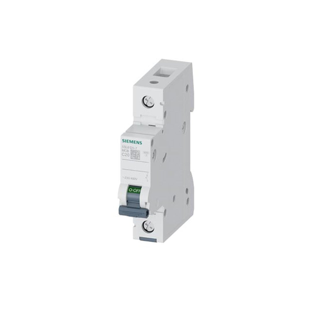 Avtomatik söndürücü Siemens 5SL6120-7, 1×20 A, C tip, 1-qütblü - 5SL6120-7