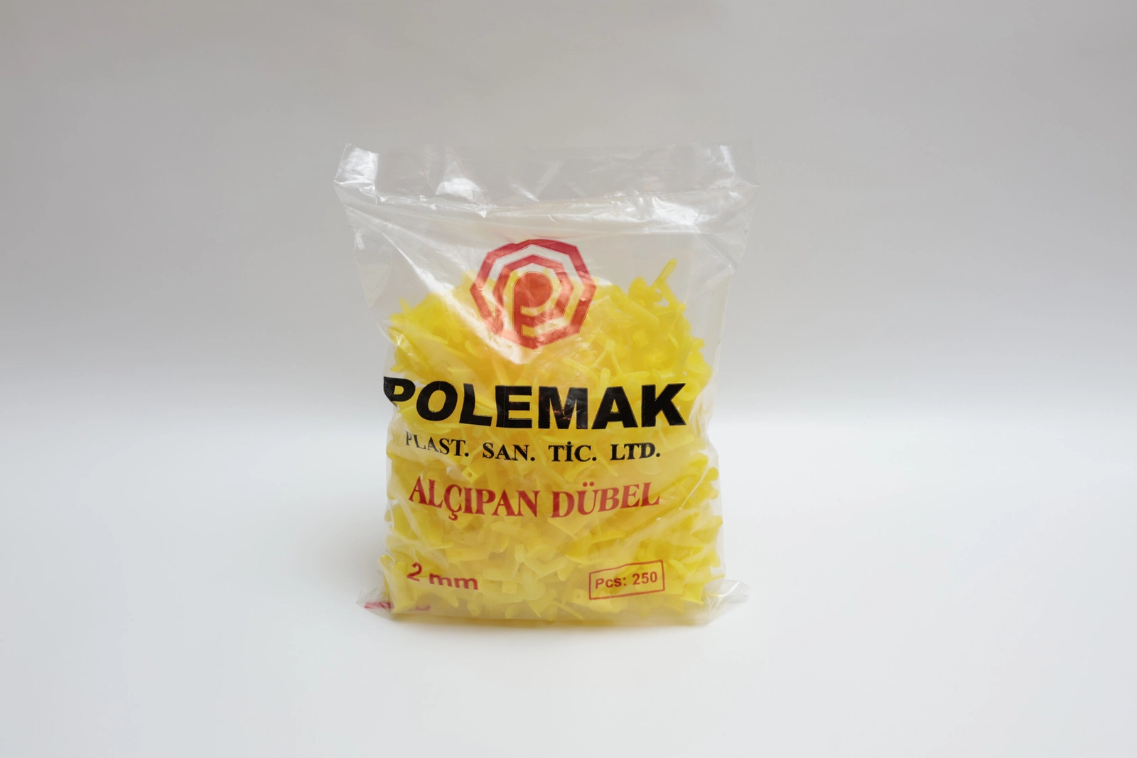 Plastik dübel Polemak gipsokarton üçün, sarı, 2 mm, 250 əd