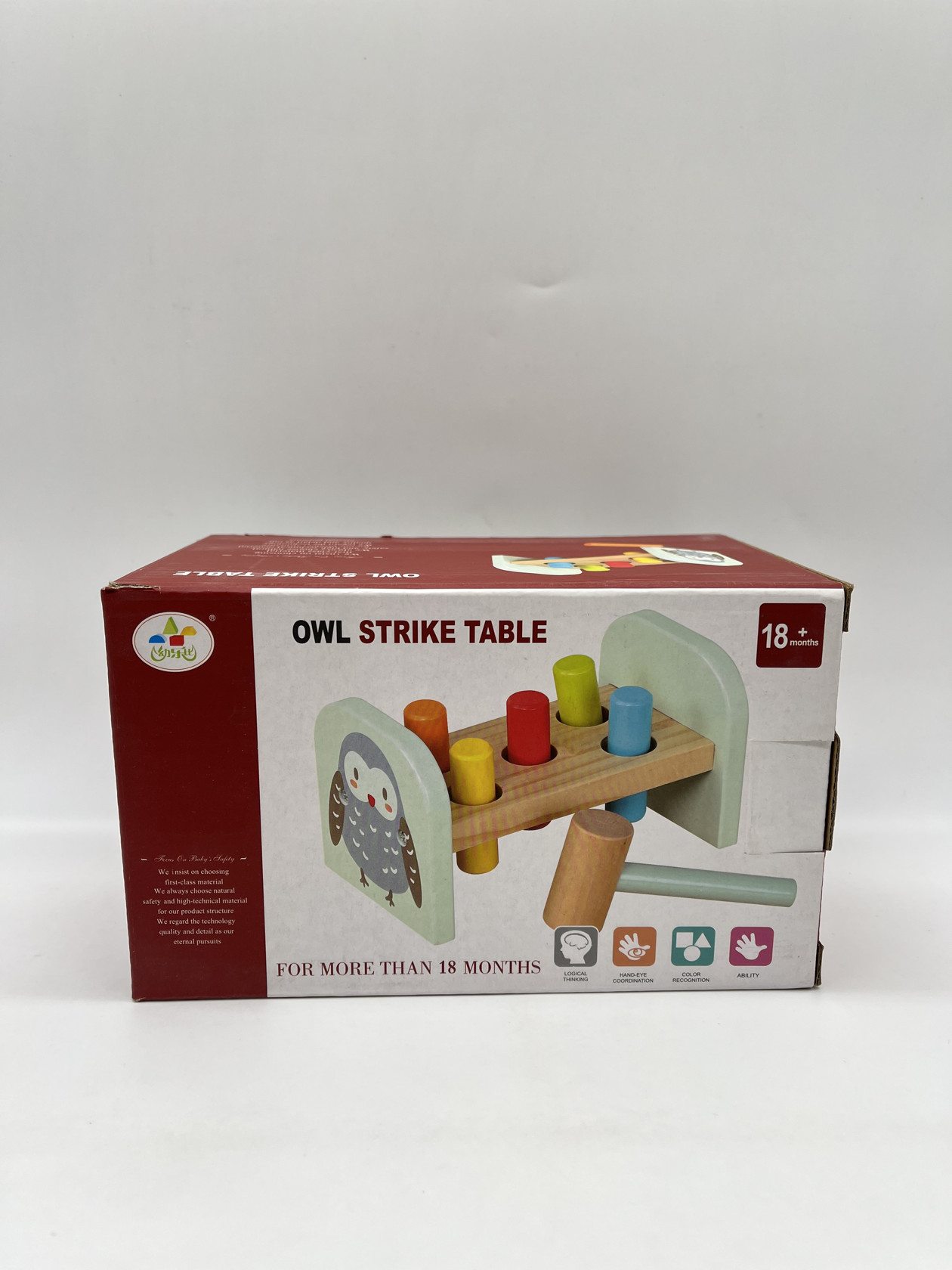 Taxta oyuncaq Owl Strike, 18+ ay