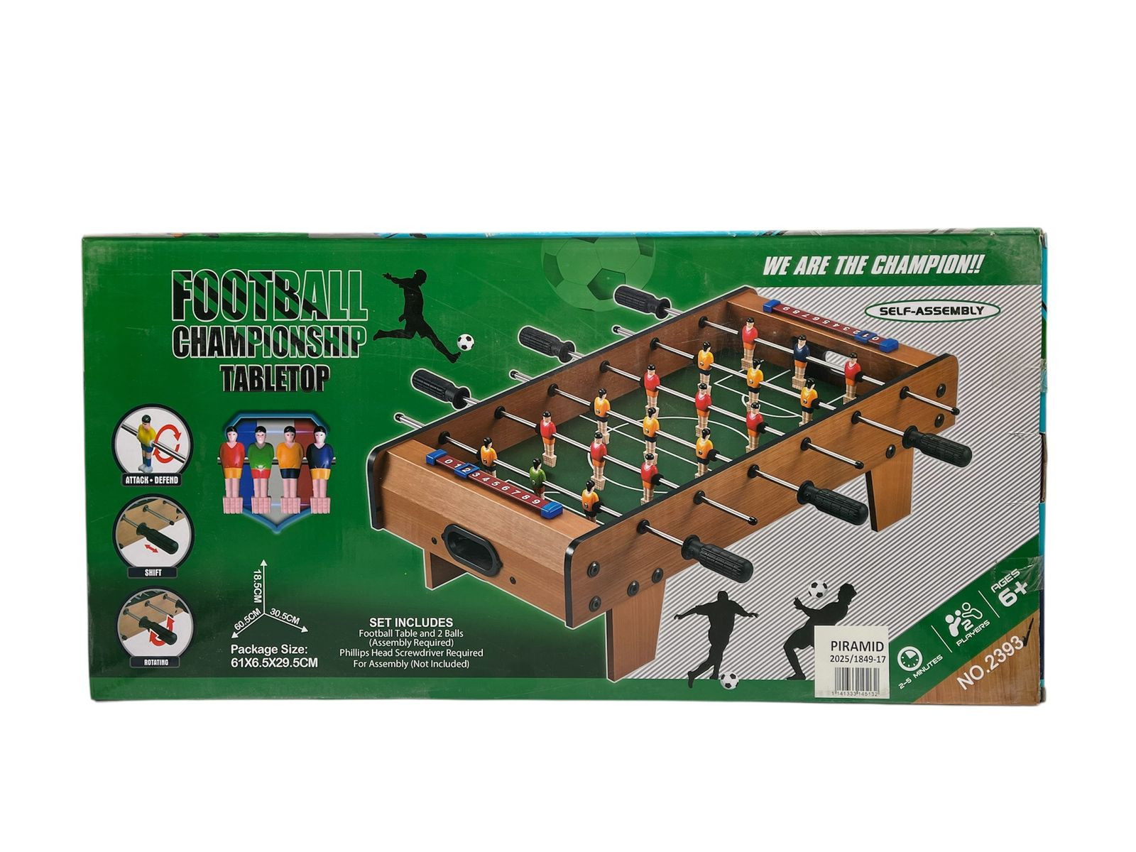 Masaüstü futbol, taxta, 61x6.5x29.5 sm, 6+ yaş