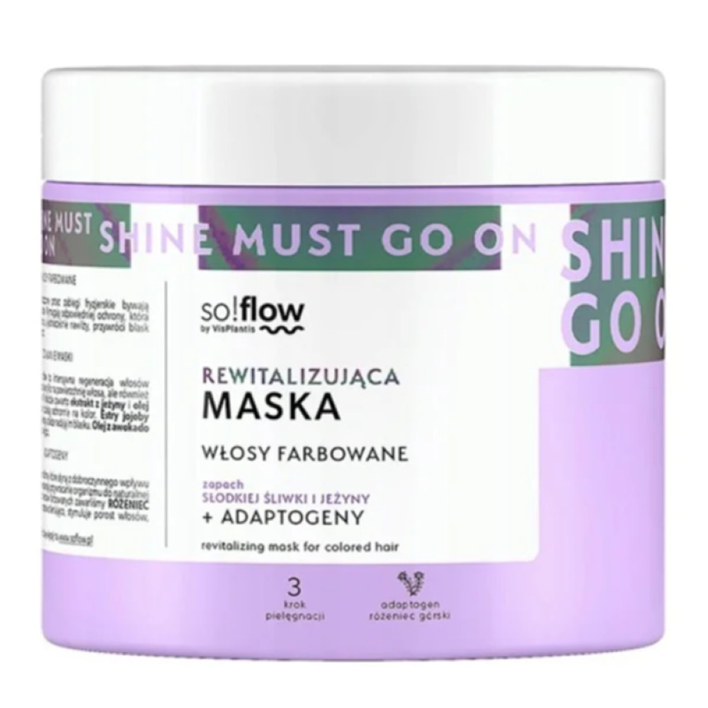 Saç maskası Vis Plantis So!Flow Boyanmış saçlar üçün 400 ml