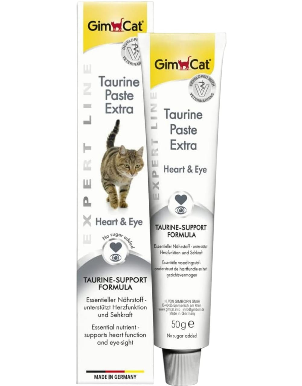 Vitaminli pasta GimCat Expert LineTaurine Paste Extra, pişiklər üçün, taurin ilə, 50 q