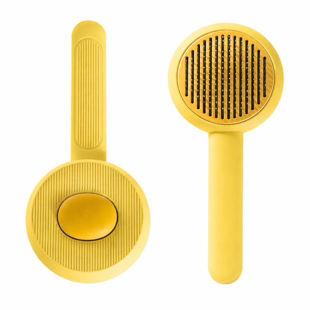 Daraq itlər və pişiklər üçün 01, plastik/metal, sarı