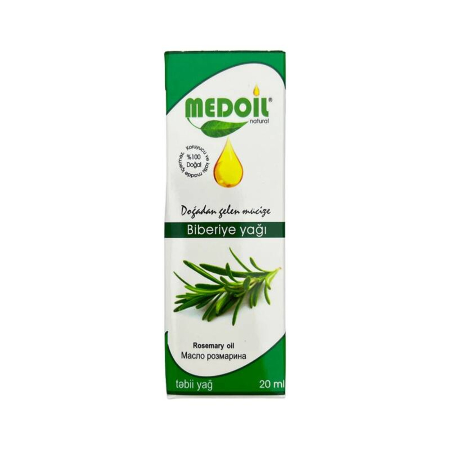Bibəriyə efir yağı Medoil, 20 ml