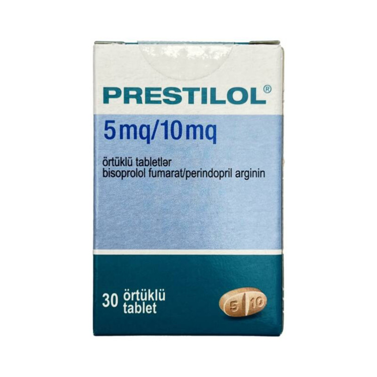 Ürək və qan-damar sistemi Prestilol 5/10 mq, 30 tablet - 111-22767
