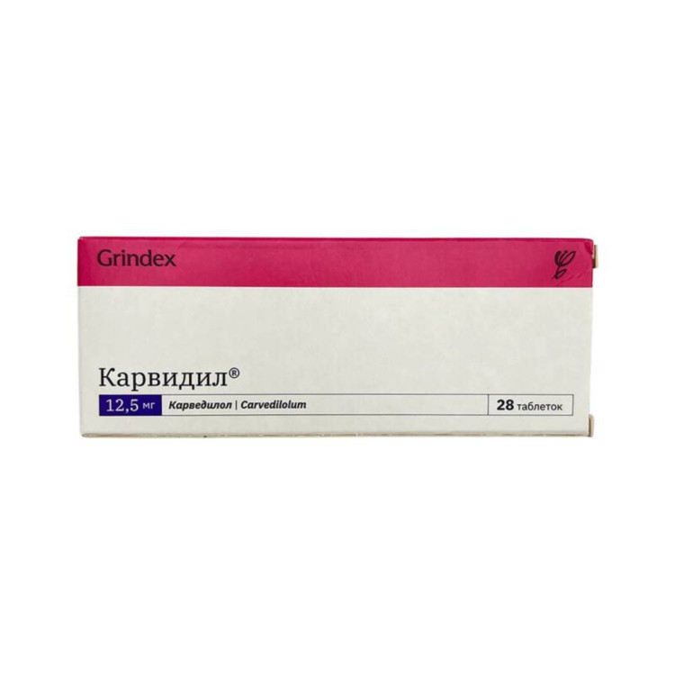 Tabletlər Karvidil 12,5 mq N28 - 111-04573