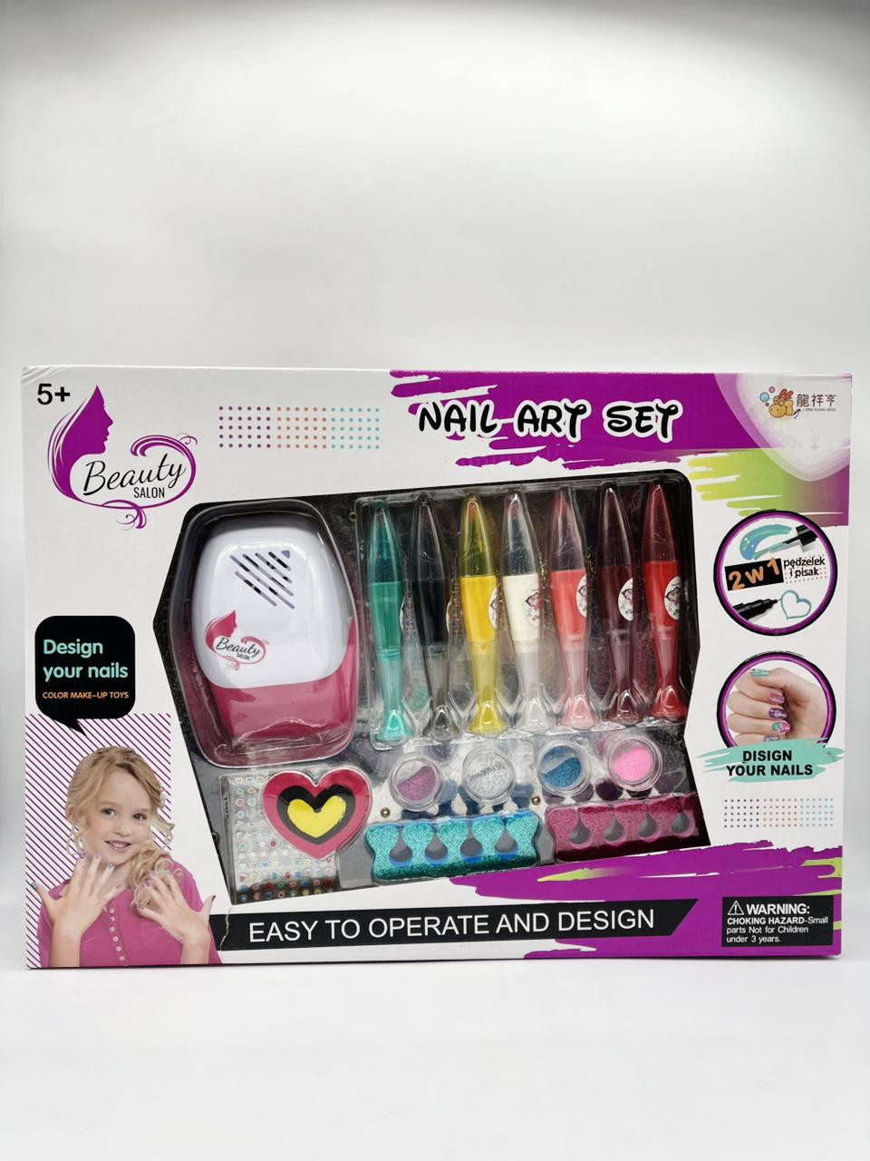 Uşaqlar üçün manikür dəsti Nail Art, 5 yaş