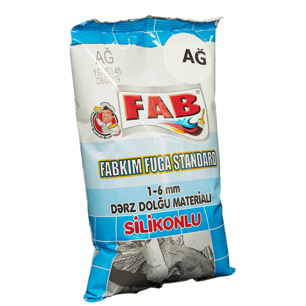 Silikonlu derz dolğu materialı FABKIM Fuga Standard – (1–6 mm), ağ