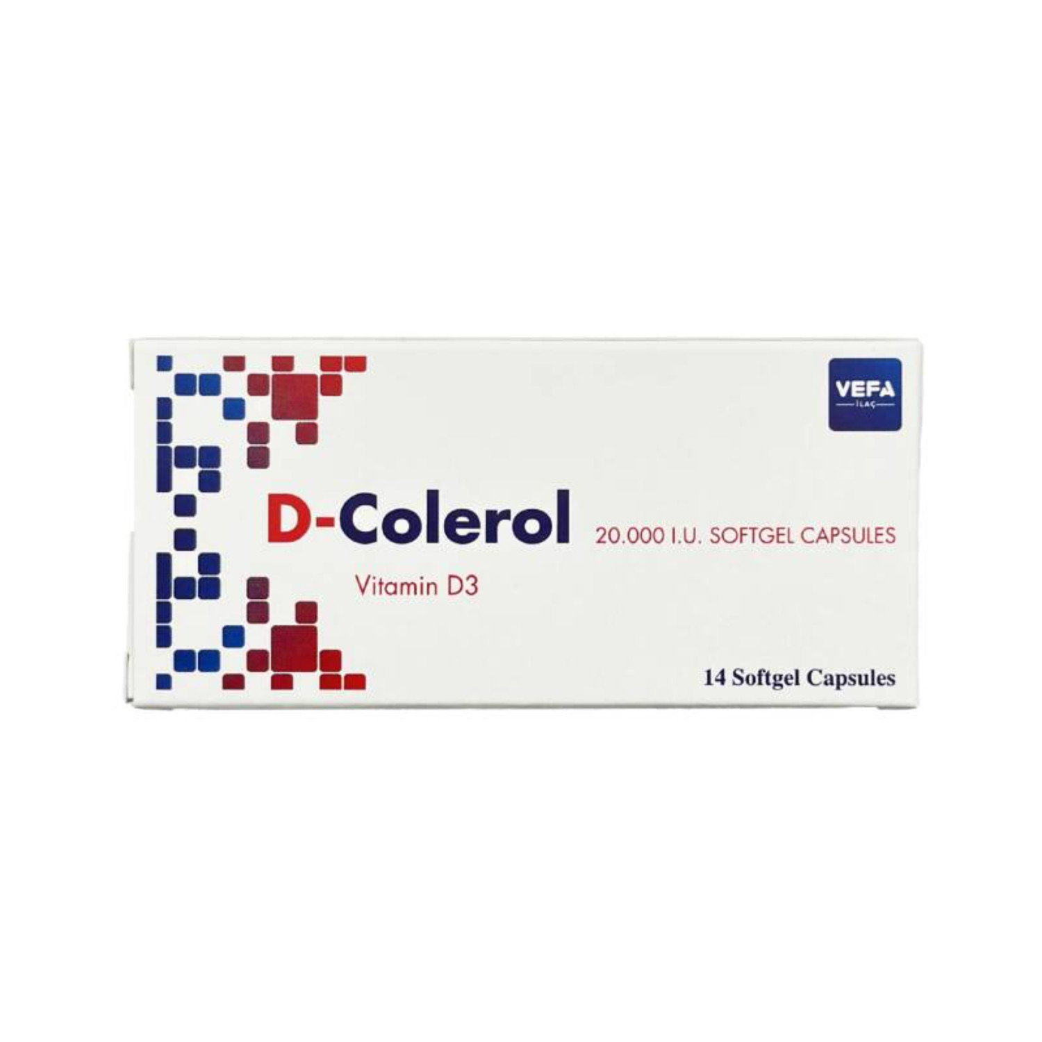 Bioloji aktiv və qida əlavəsi D-Kolerol Vitamin D3 20 000 BV, 14 kapsul - 111-24824