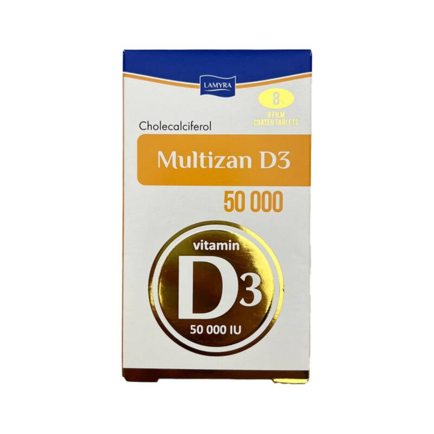 Bioloji aktiv və qida əlavəsi Multizan D3 50 000 BV, 8 örtüklü tablet - 111-26280