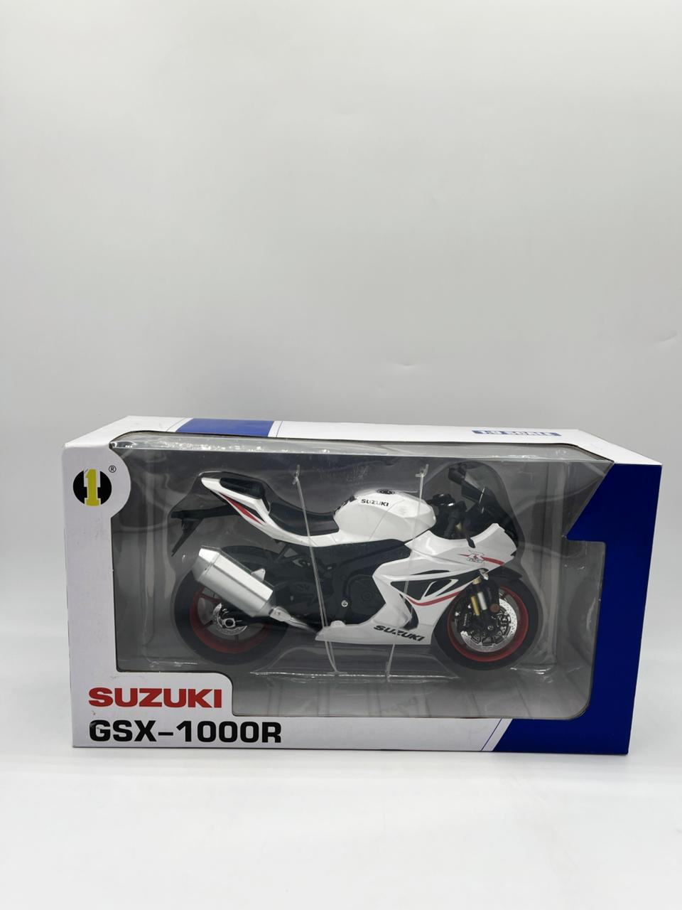 Oyuncaq motosikl Suzuki GSX-R1000, metal, ağ, 3 yaş