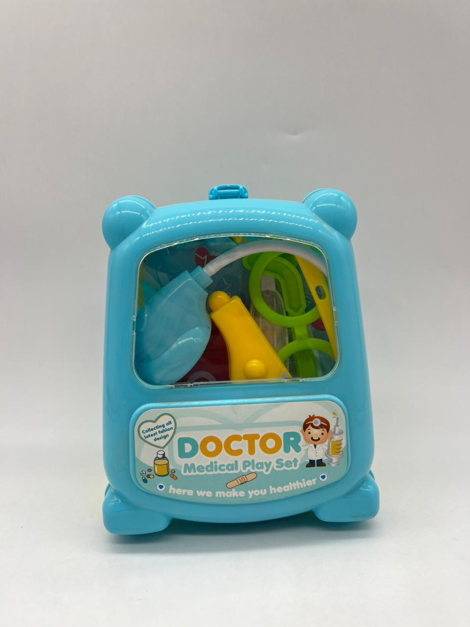 Peşə oyuncaq dəsti həkim, plastik, mavi, 3 yaş