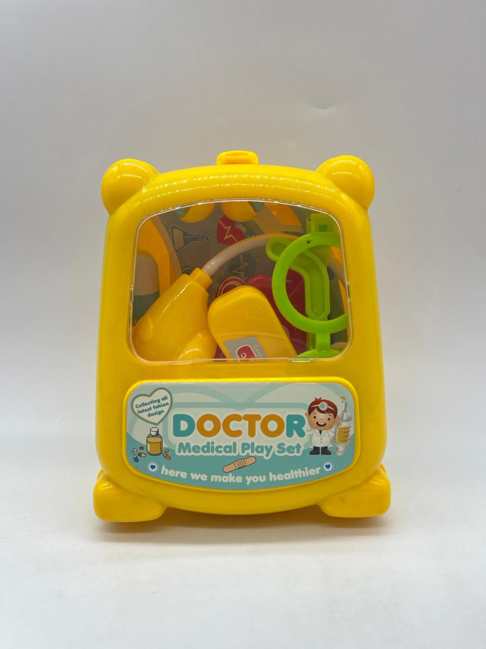 Peşə oyuncaq dəsti həkim, plastik, sarı, 3 yaş