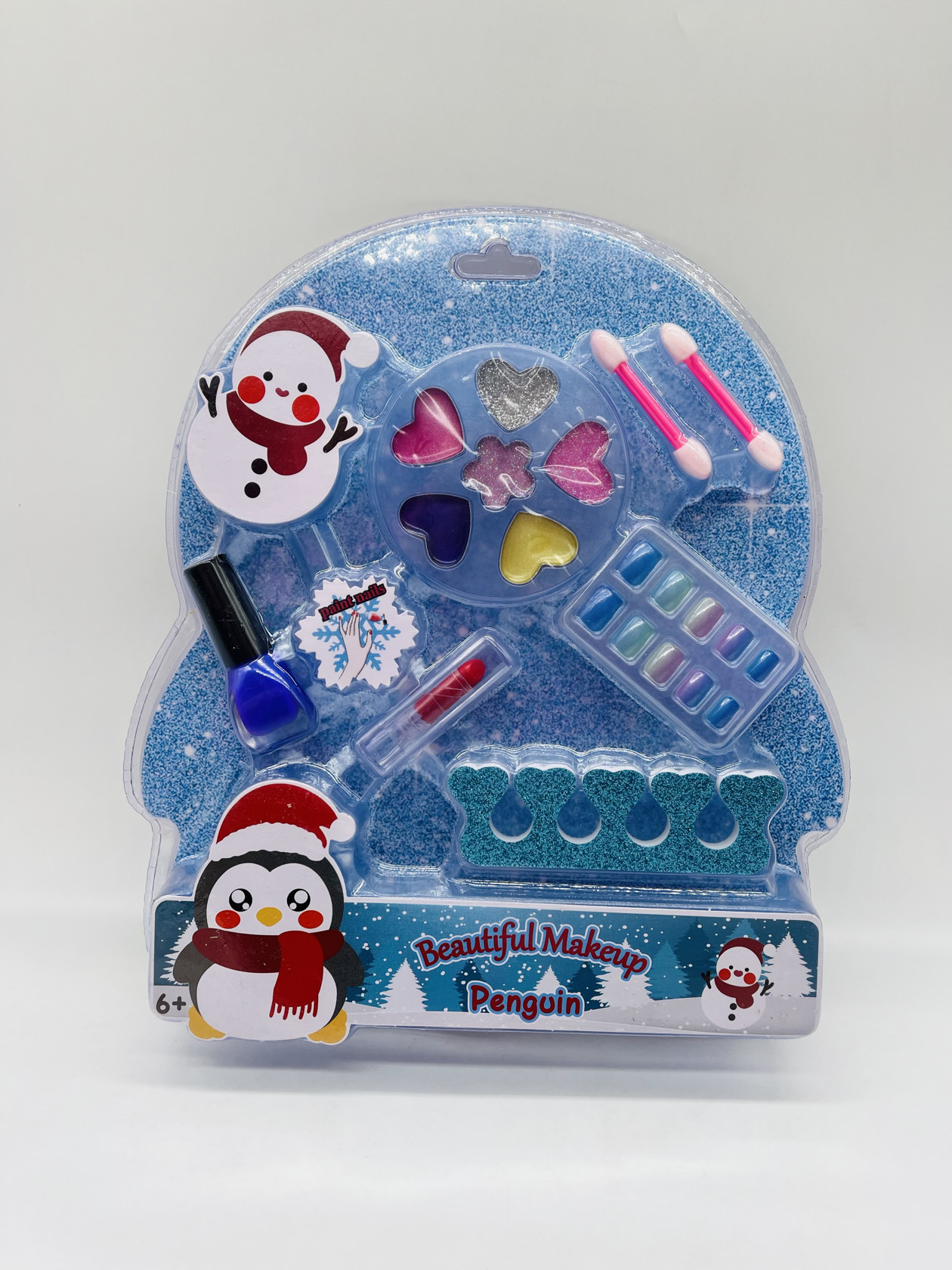 Uşaqlar üçün kosmetika dəsti Beautiful Makeup Penguin, 6 yaş