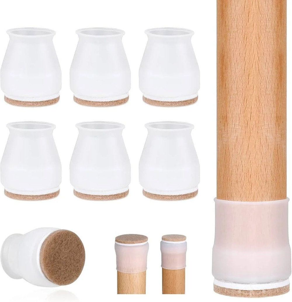 Mebel ayaqları üçün örtüklər İL-3900, 3.8-5 sm, ağ