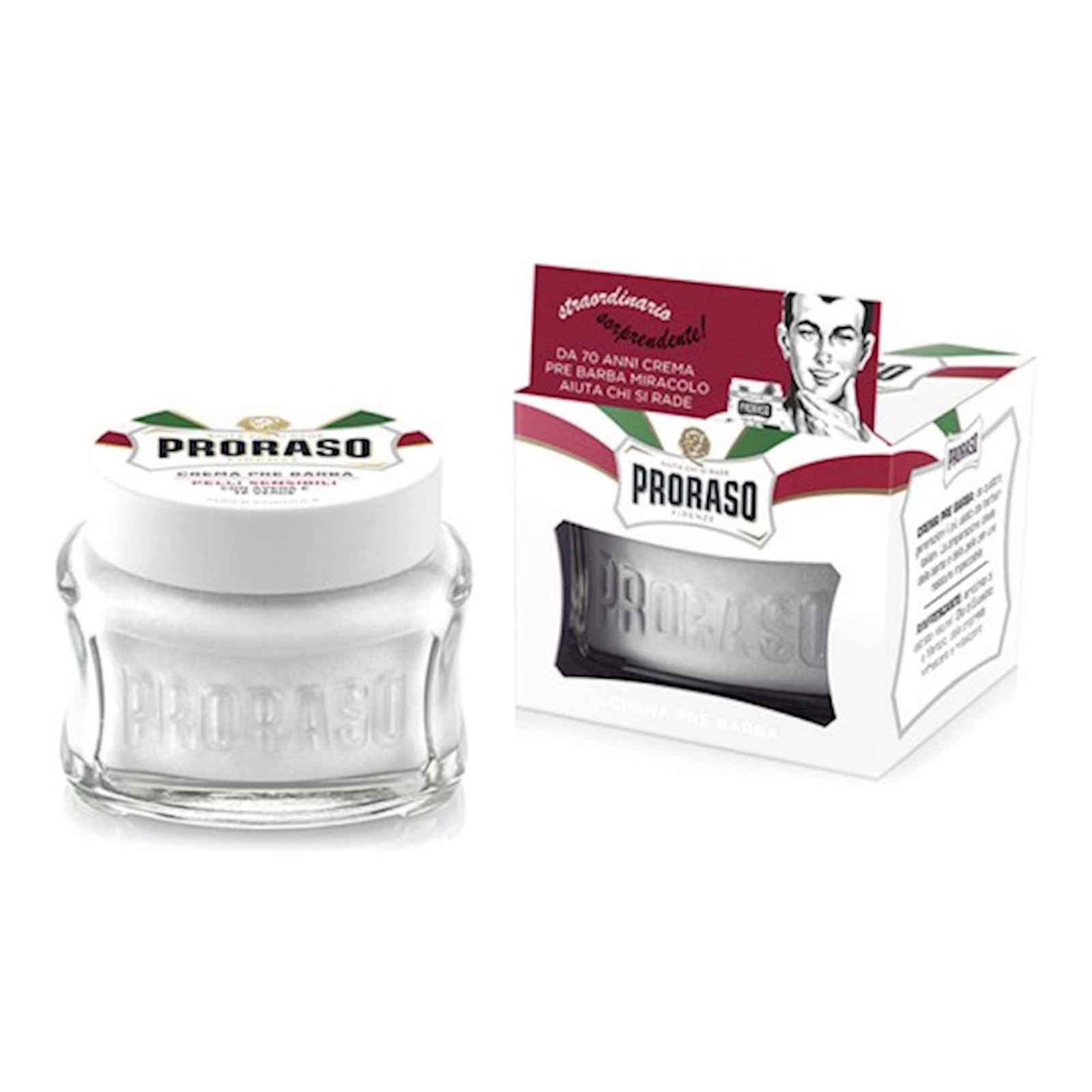 Təraş kremi Proraso Sensitive preshave cream,həssas dəri üçün,100 ml