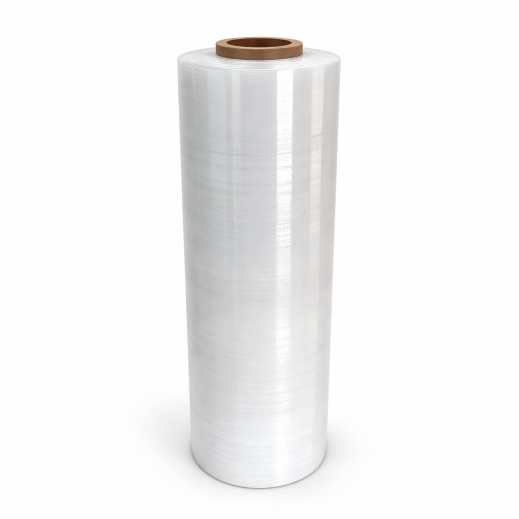 Streç Film qablaşdırma BPI10, 500 mm x 300 m x 23 mikron