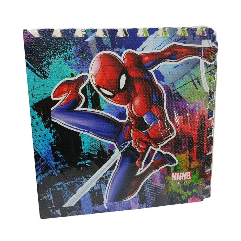 Pazl oyun xalçası Spiderman, ABS plastik, 60x70 sm