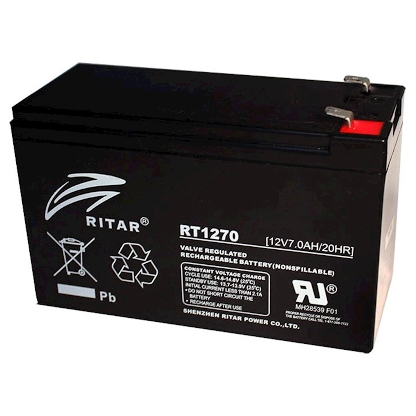 Akkumulyator batareyası Ritar RT1270