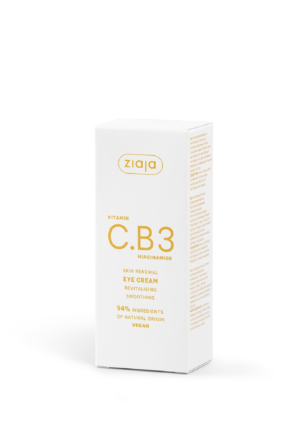 Göz ətrafı dərisi üçün krem Ziaja Vitamin C.B3 Niacinamide 15 ml