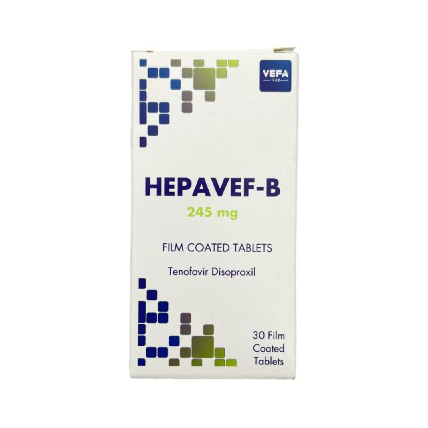 Soyuqdəymə və qrip Hepavef-B 245 mq örtüklü tabletlər N30 - 111-25782