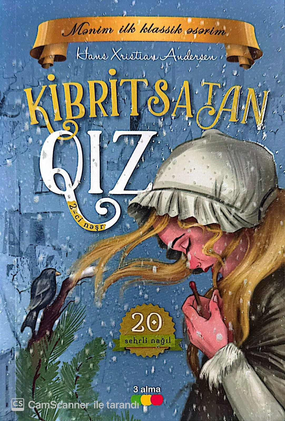 Kitab 3 alma Kibrit satan qız, müəllif Hans Xristian Andersen