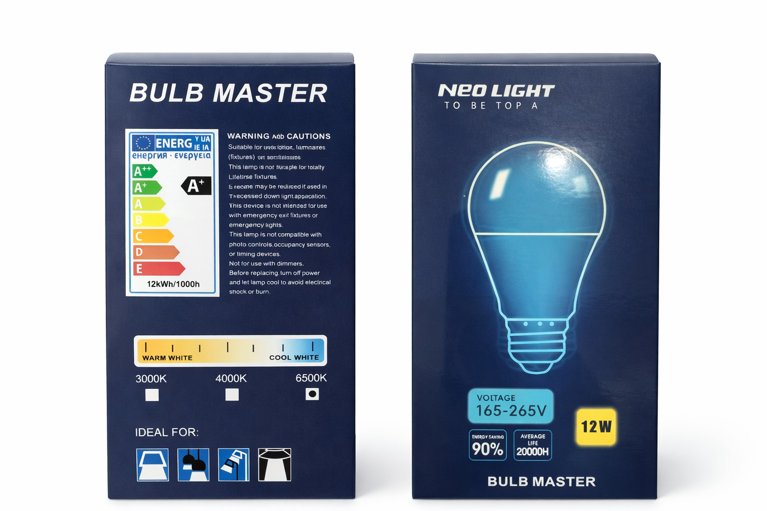 LED lampa Neo 12w 6500k