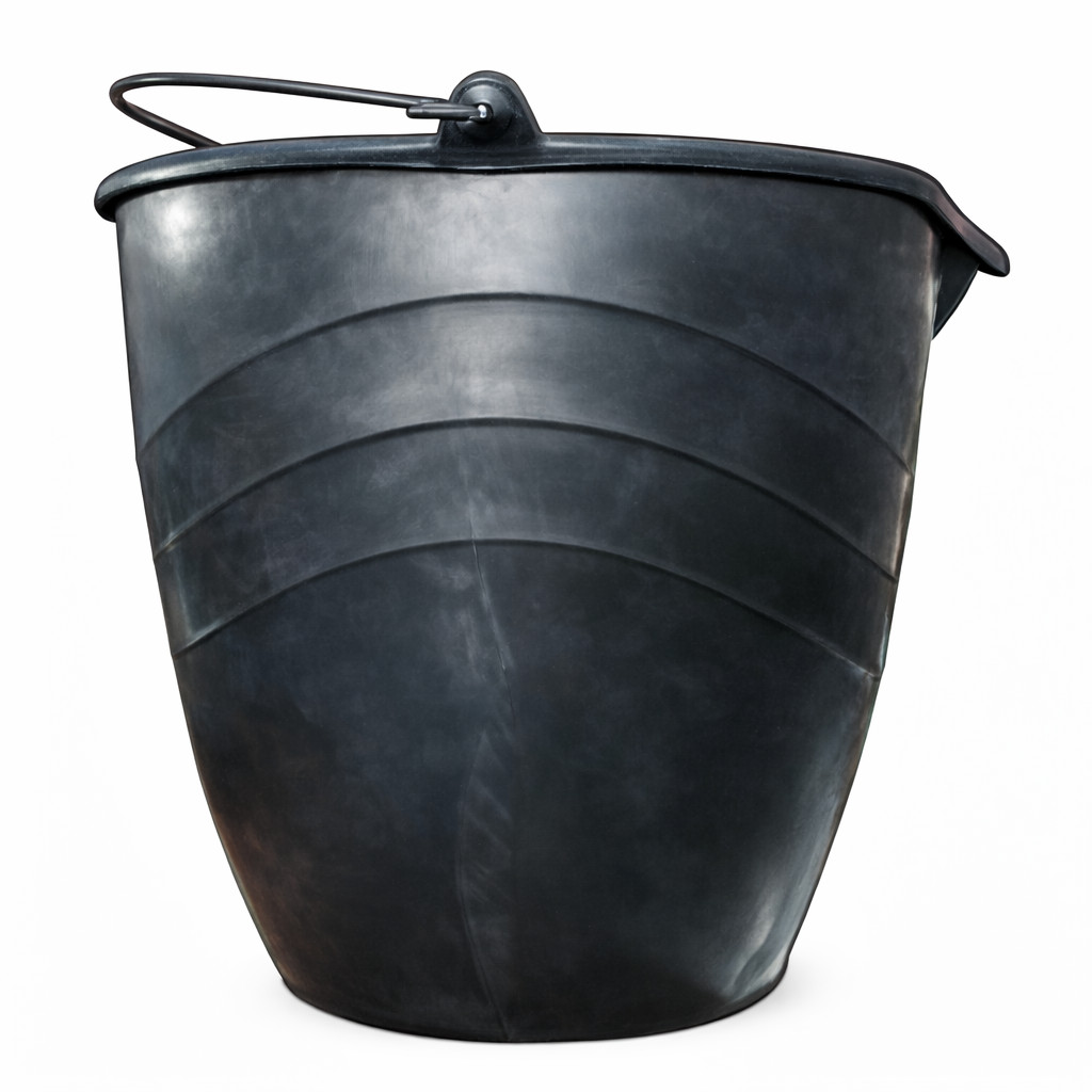 İnşaat üçün vedrə, 14 L qara