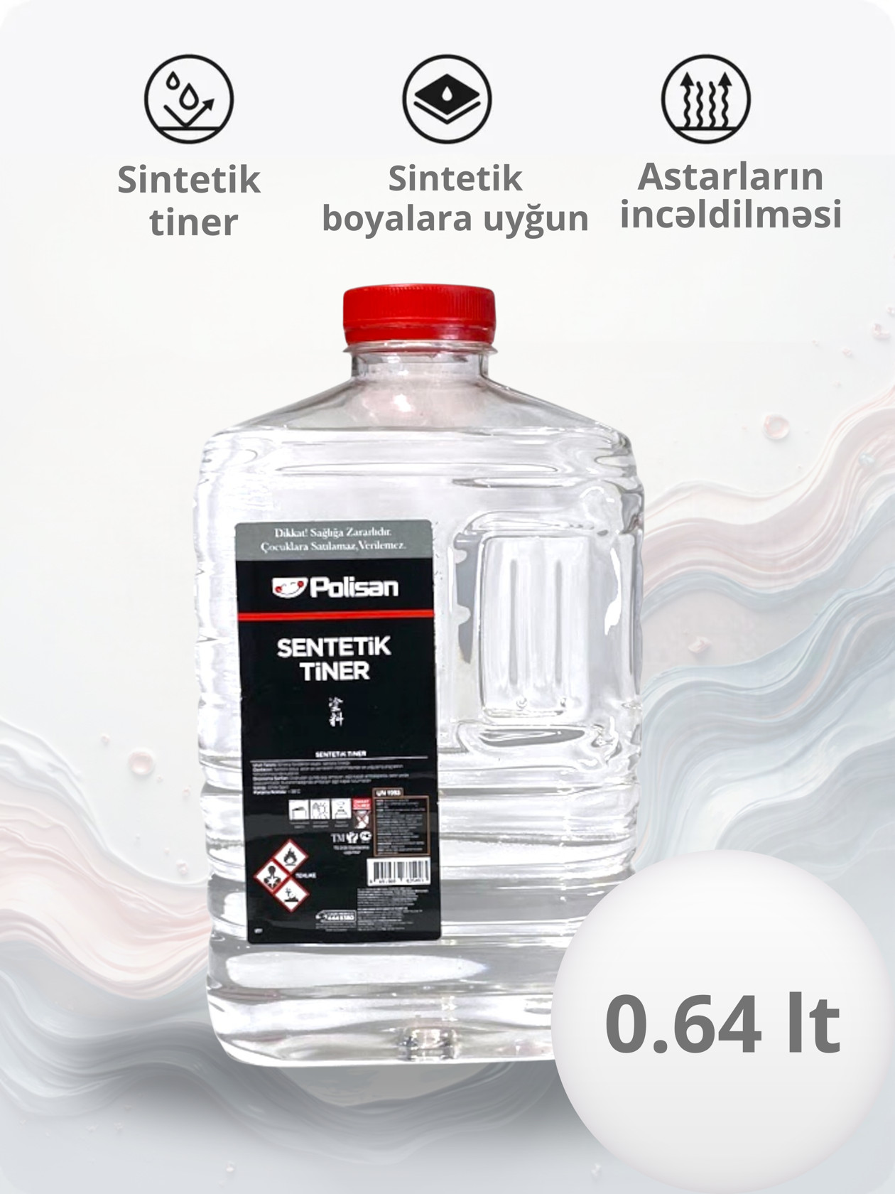 Sintetik həlledici Polisan (tiner), 0.64l