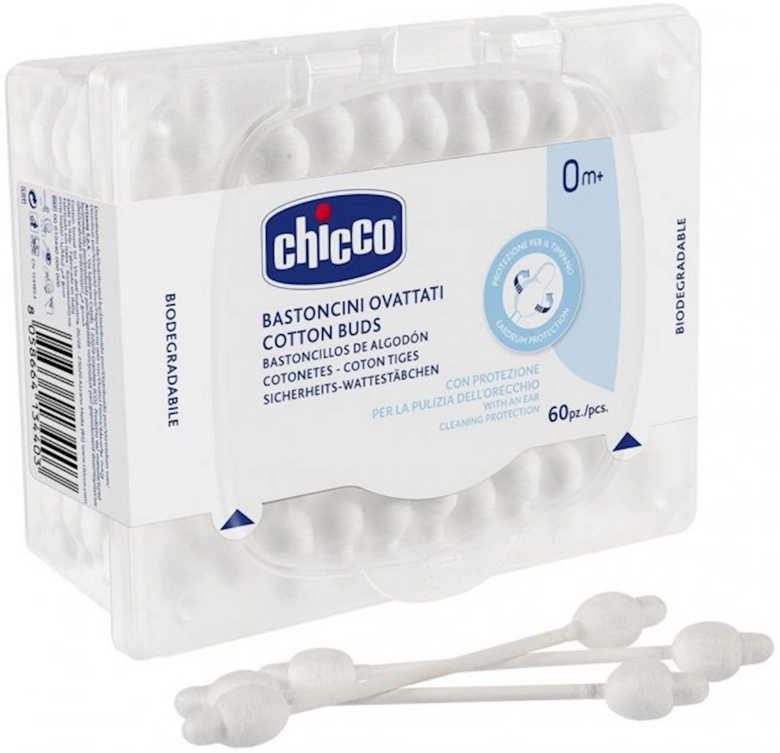 Qulaq çöpləri Chicco məhdudlaşdırıcı ilə,60 ədəd