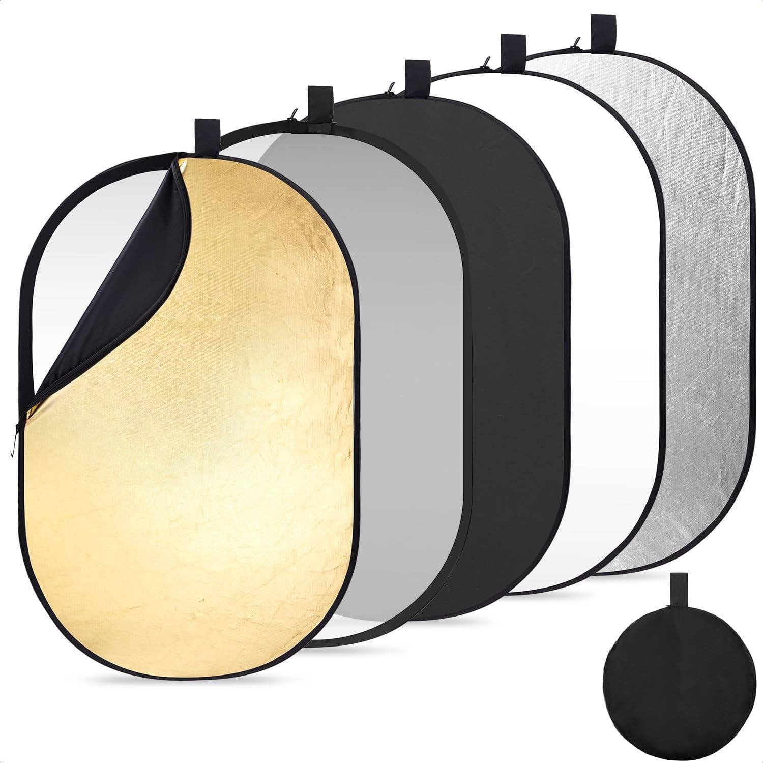 Fotoaparat və videokamera üçün digər aksessuarlar Selens 5-in-1 foto studiya reflektoru 150x200 sm - 4075GD_297