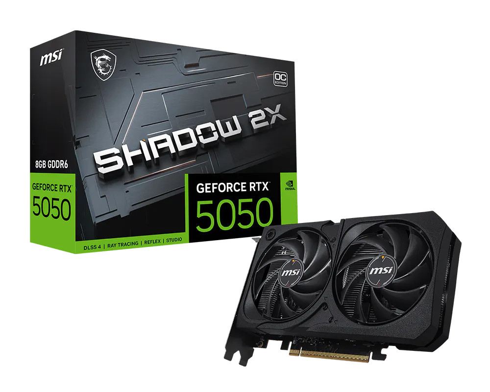 Videokart MSI GeForce RTX 5050 8G SHADOW 2X OC