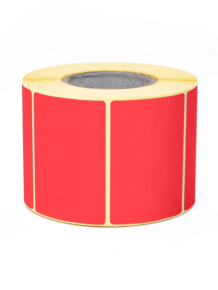 Özüyapışan termoetiketlər 76478626, 58x40 mm, 1 rulon x 400 etiket, qırmızı