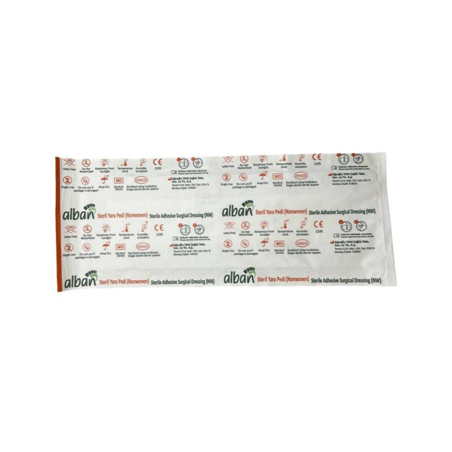 Plastır Alban Steril Yara Bezi, 10 x 30 sm, 1 ədəd - 121-25929