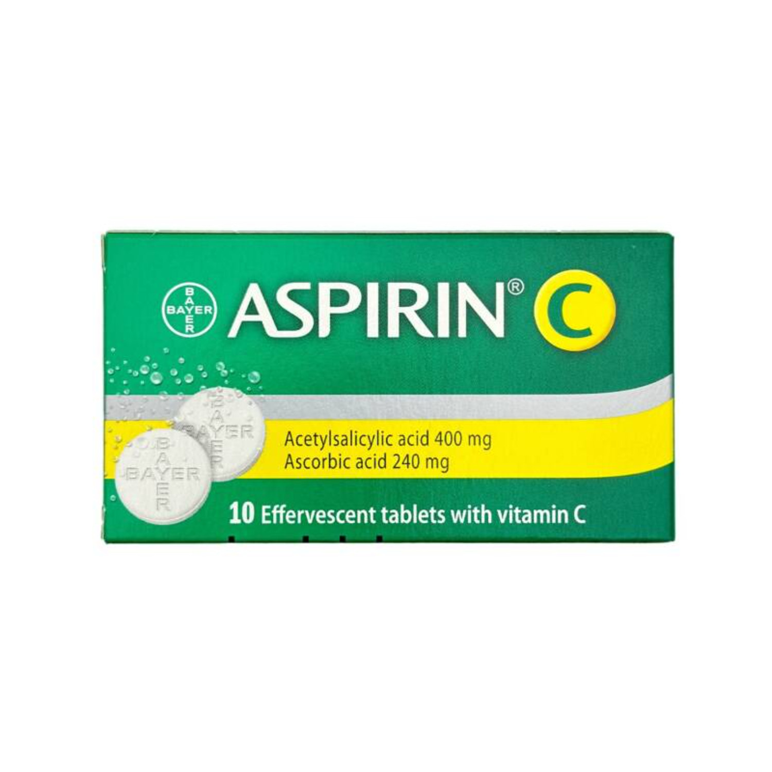 Ağrı və qızdırma Aspirin Plus-C 400 mq, 10 tb - 111-04375