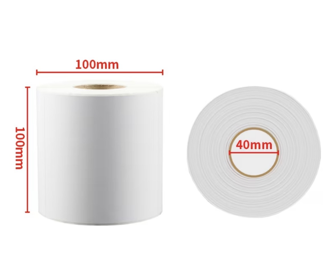 Termoetiketlər T-48, 100x100 mm, 50 m, 500 əd
