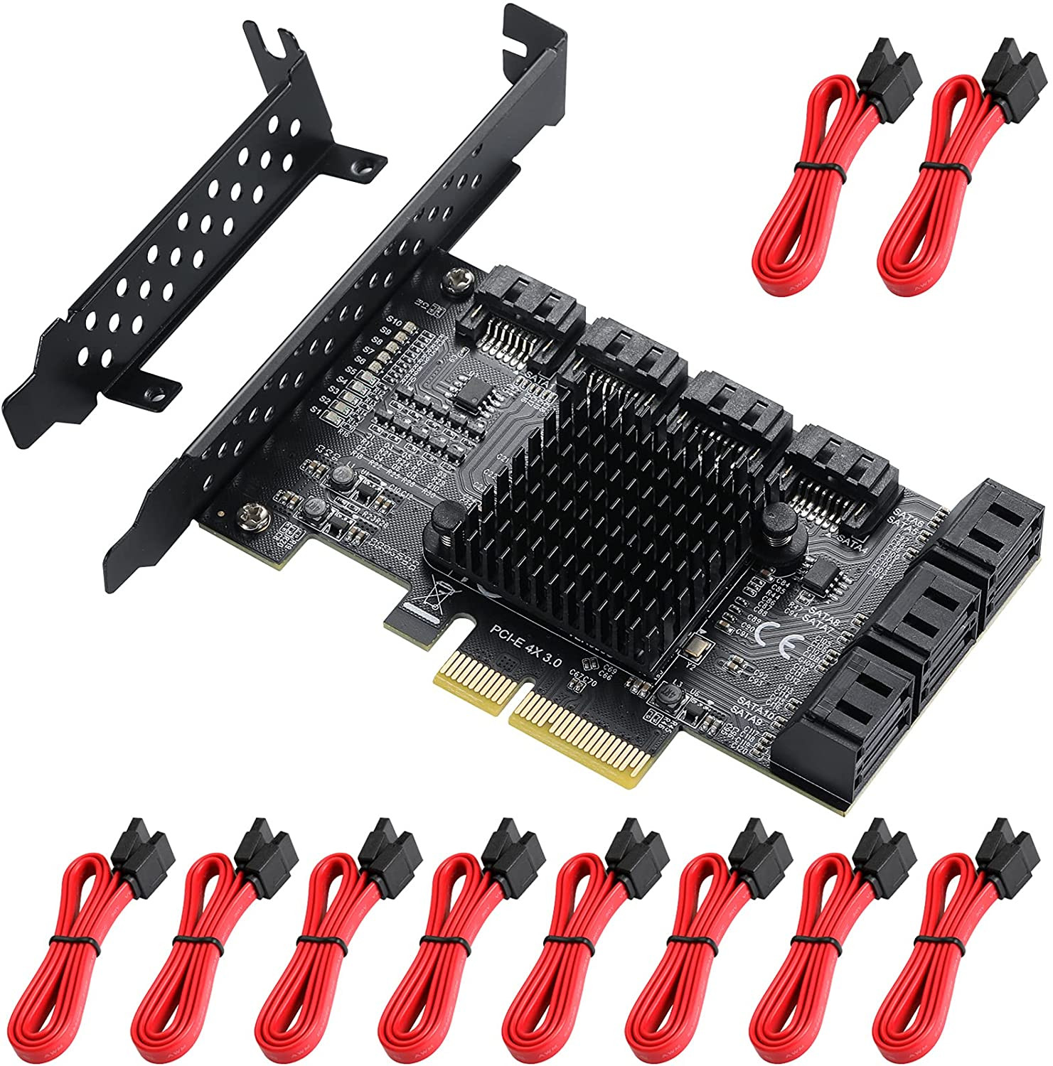Sata çoxaldıcı PCIE To SATA Card 16 port
