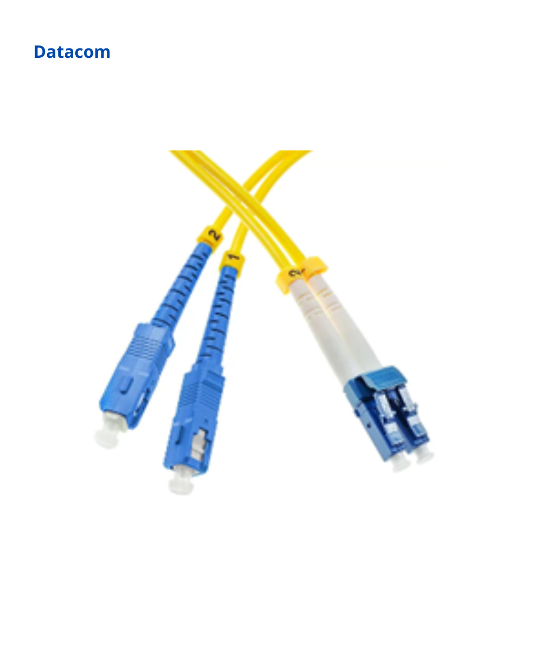 Optik patç-kord Datacom SM SC/UPC LC/UPC, DUPLEX PATCH CORD 5 MTR-LSZH Yellow