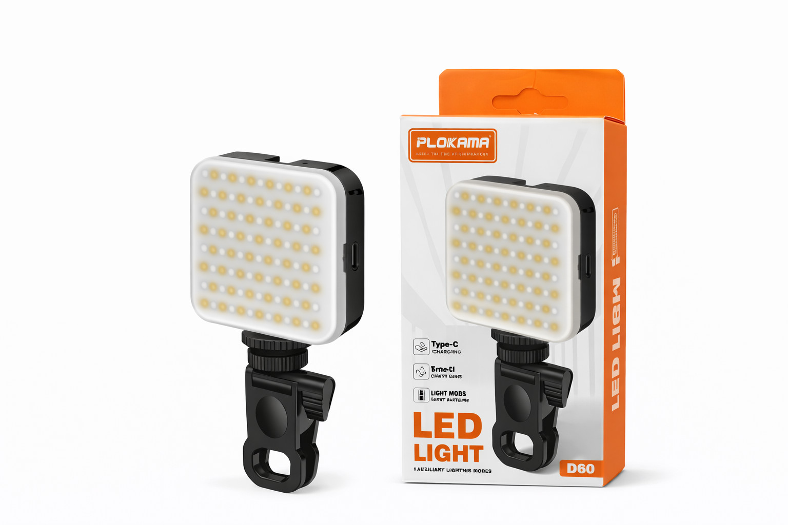 Selfi-lampa Plokama D60.GS LED