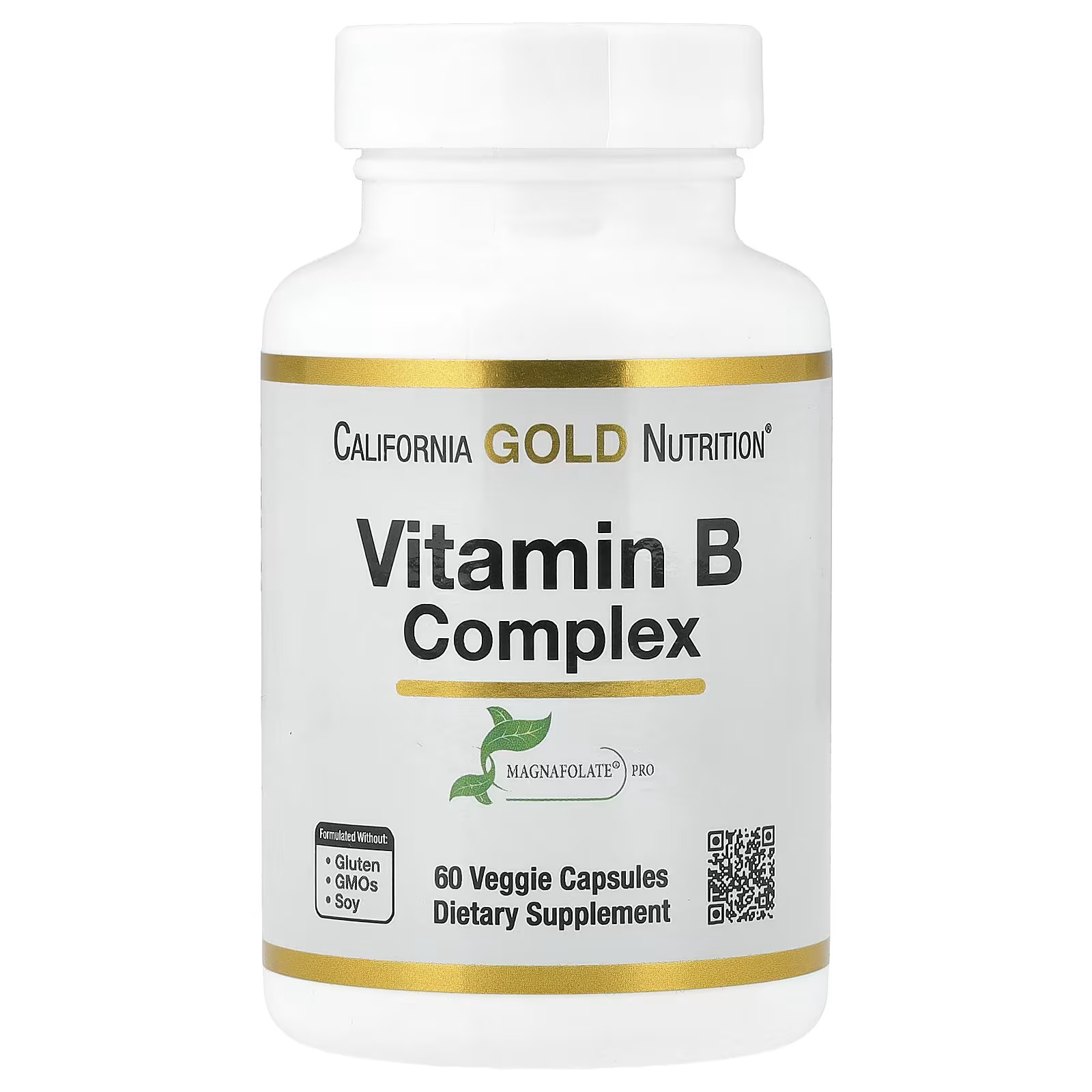 Vitamin kompleksi California Gold Nutrition Vitamin B Complex, 60 kapsul