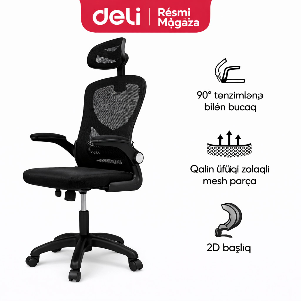 Kreslo Deli 4930, qara