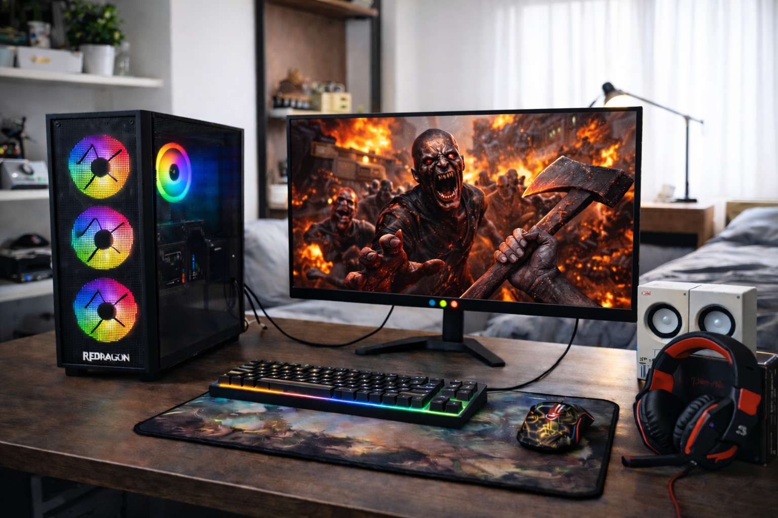 Masaüstü kompüter Intel Core i5-6500 32GB DDR4 480GB SSD/500GB HDD Win 11