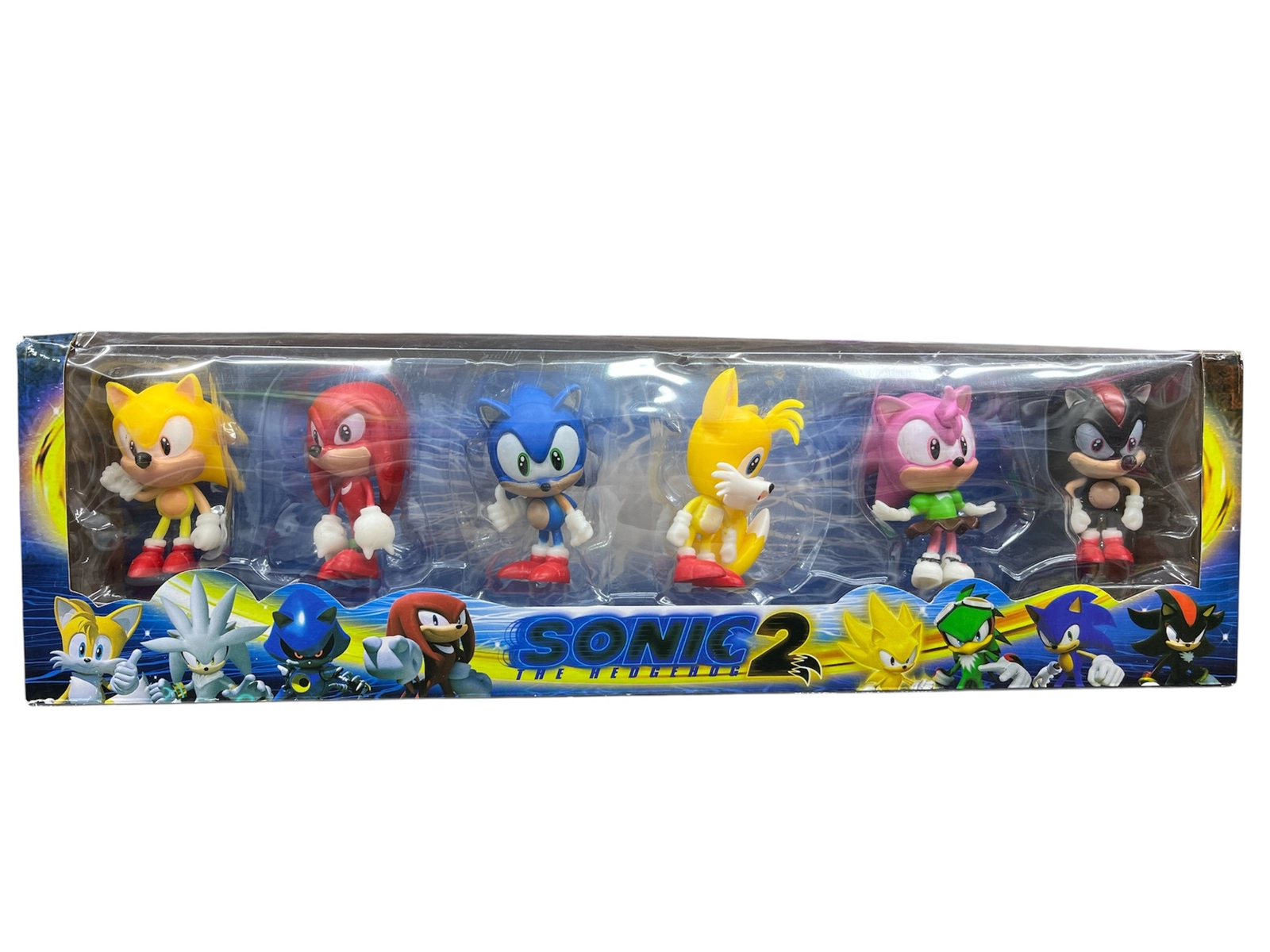 Fiqur dəsti Sonic 2, plastik/rezin, 6 əd, 3+ yaş