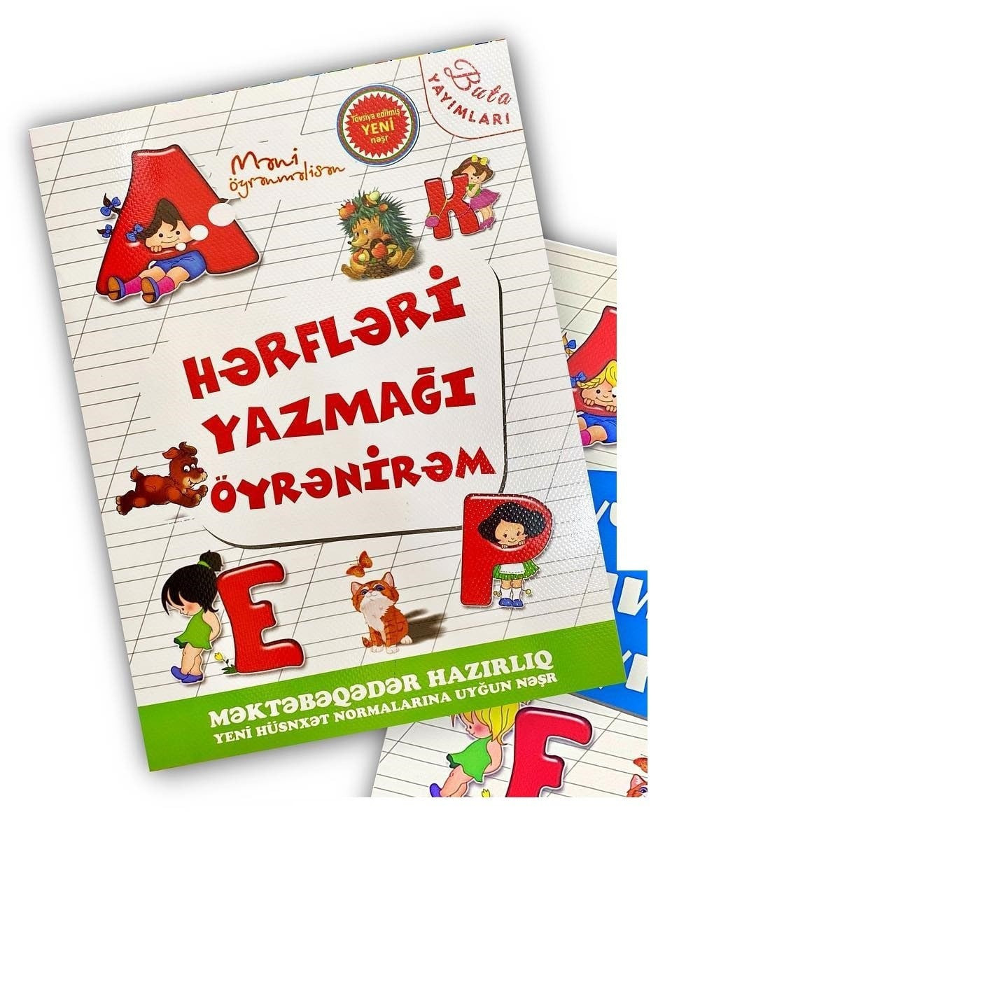 Kitab Buta Nəşr Hərfləri yazmağı öyrənirəm, məktəbəqədər