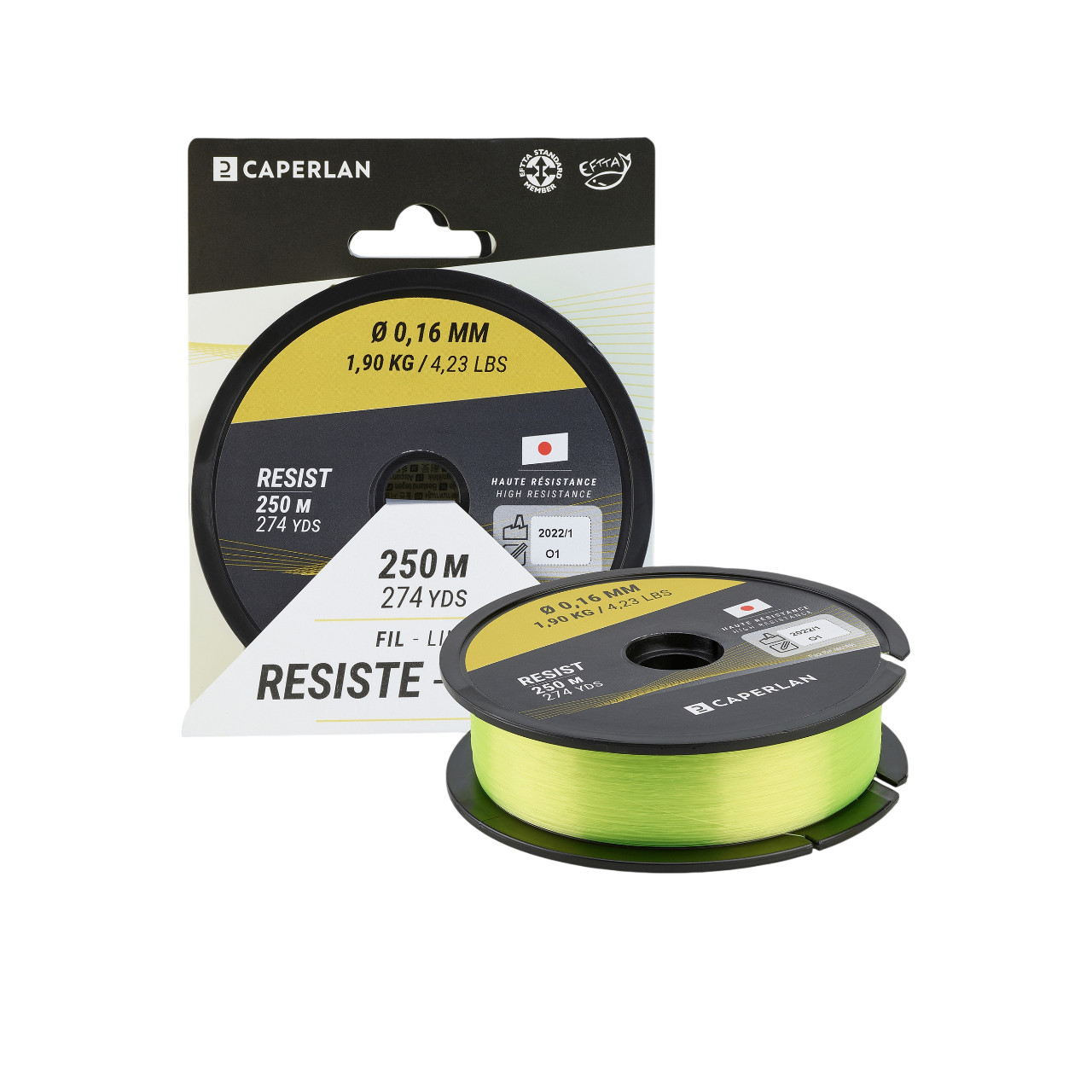 Balıq ovu üçün ip Decathlon Resist Fluo 25/100, 250 m