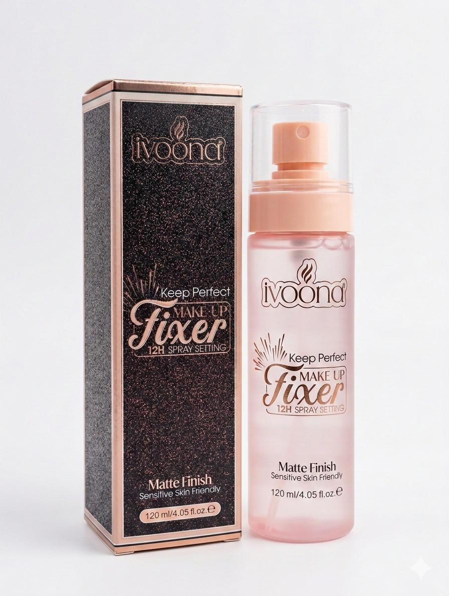 Makiyaj üçün sabitləşdirici Ivoona Matte Finish, 120 ml